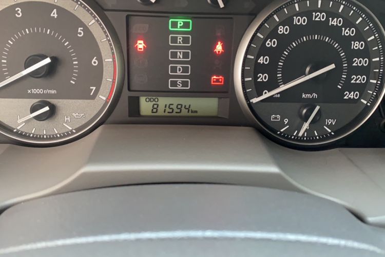 Used Toyota Land Cruiser 2015 4.0L V6 Middle East Low-Trim Version Odometer Close Up