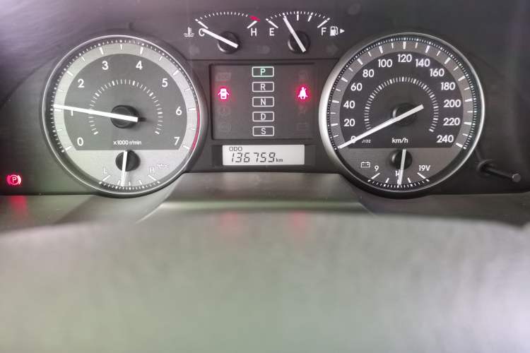 Used Toyota Land Cruiser  Odometer Close Up