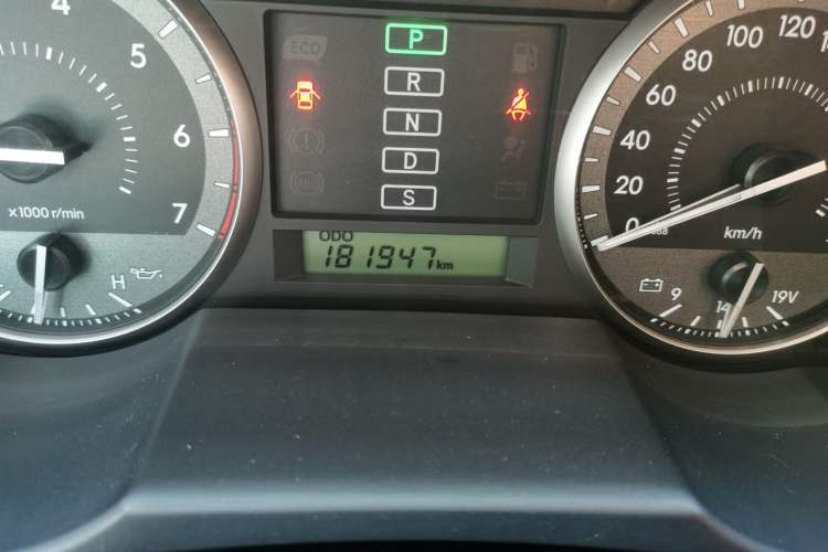 Used Toyota Land Cruiser  Odometer Close Up