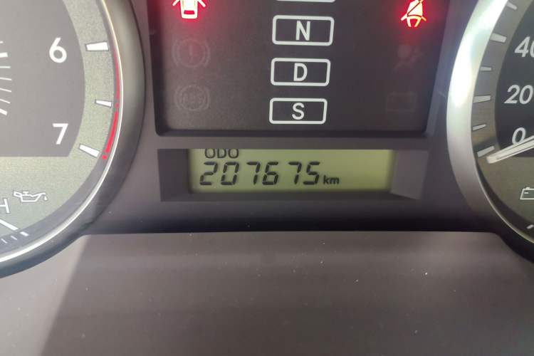 Used Toyota Land Cruiser  Odometer Close Up