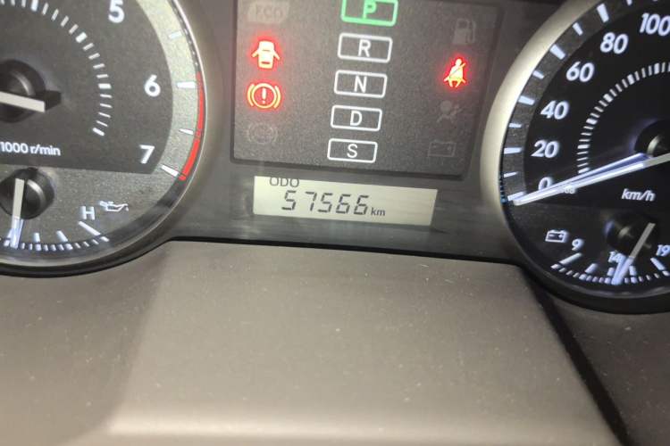 Used Toyota Land Cruiser  Odometer Close Up
