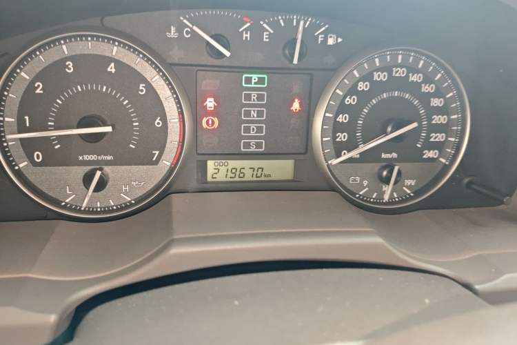 Used Toyota Land Cruiser  Odometer Close Up