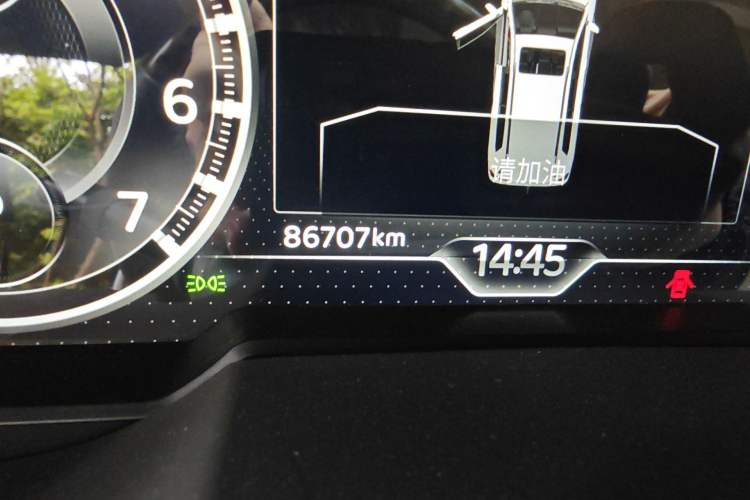 Used Toyota Land Cruiser  Odometer Close Up