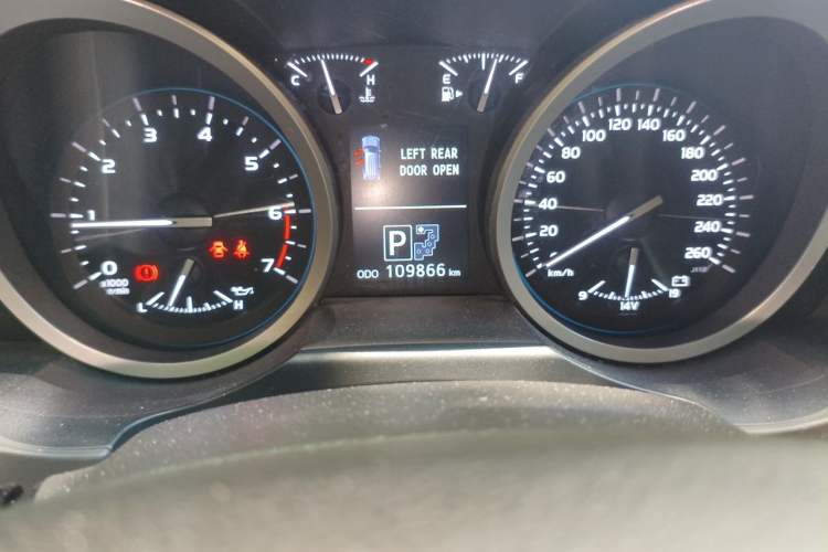Used Toyota Land Cruiser  Odometer Close Up