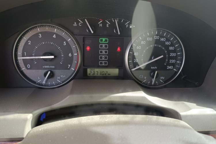 Used Toyota Land Cruiser  Odometer Close Up