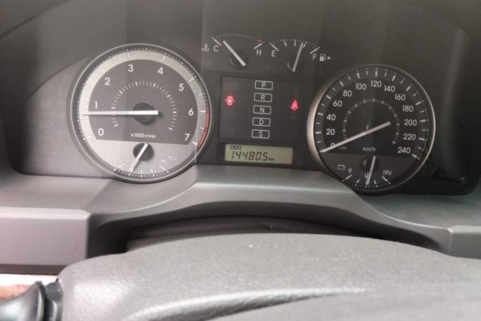 Used Toyota Land Cruiser  Odometer Close Up