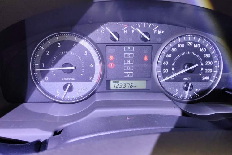 Used Toyota Land Cruiser  Odometer Close Up