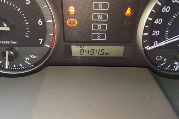 Used Toyota Land Cruiser  Odometer Close Up