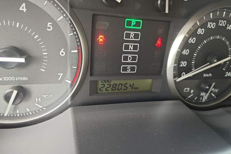 Used Toyota Land Cruiser  Odometer Close Up