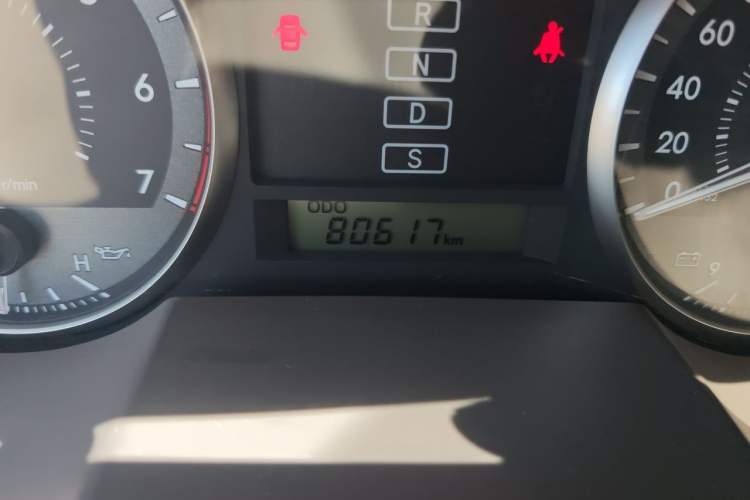 Used Toyota Land Cruiser  Odometer Close Up