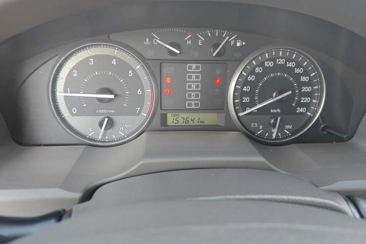Used Toyota Land Cruiser  Odometer Close Up