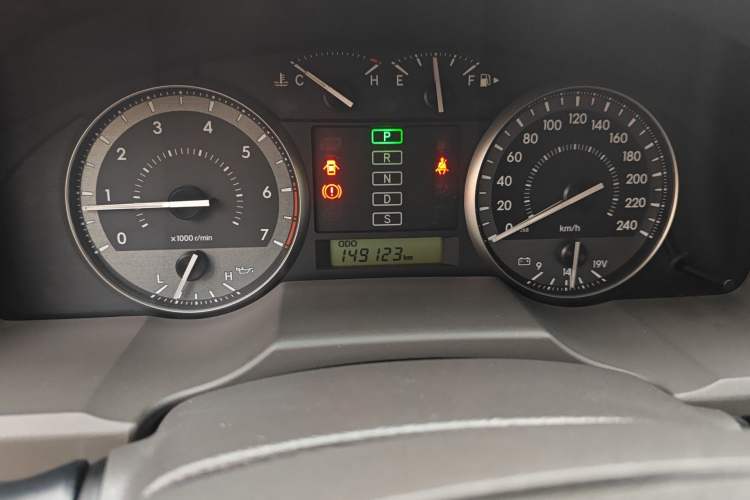 Used Toyota Land Cruiser  Odometer Close Up