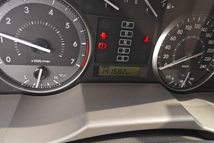 Used Toyota Land Cruiser  Odometer Close Up