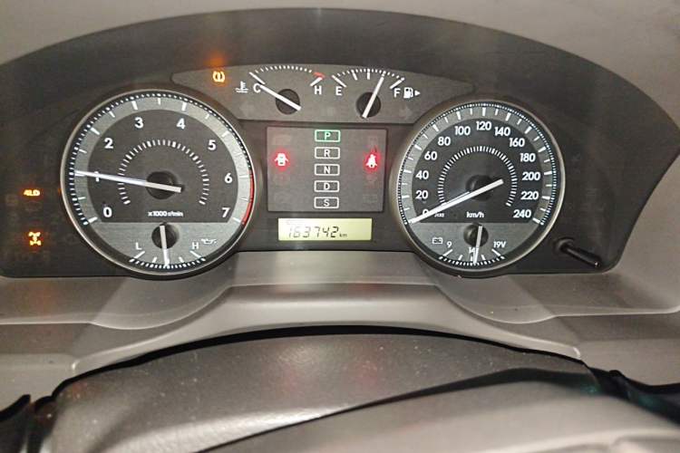 Used Toyota Land Cruiser  Odometer Close Up