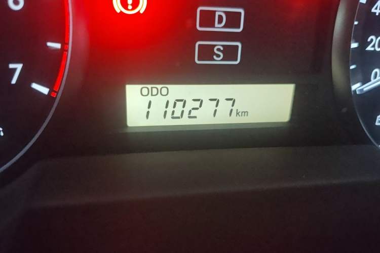 Used Toyota Land Cruiser  Odometer Close Up