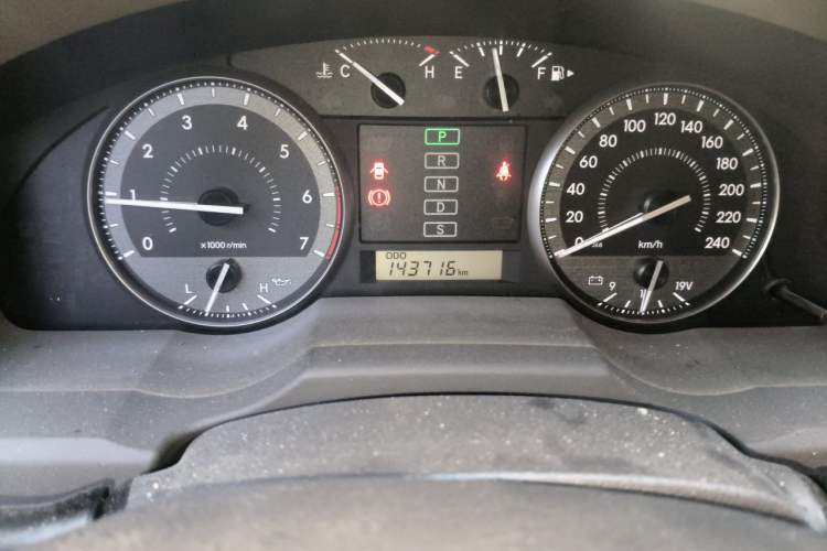 Used Toyota Land Cruiser  Odometer Close Up