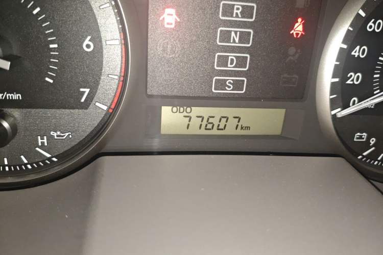 Used Toyota Land Cruiser  Odometer Close Up