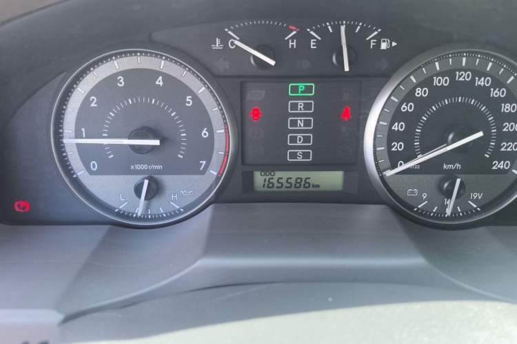 Used Toyota Land Cruiser  Odometer Close Up