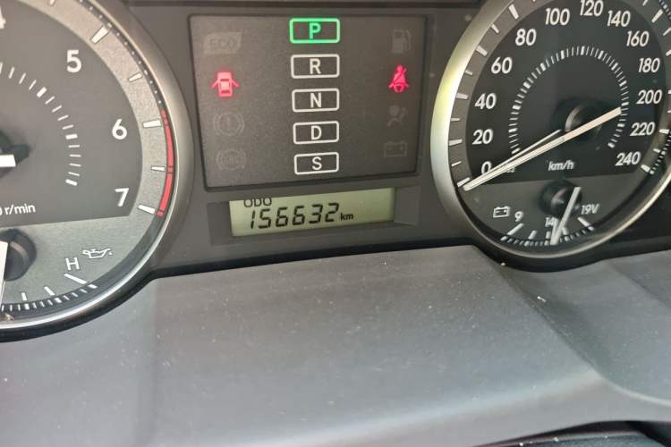 Used Toyota Land Cruiser  Odometer Close Up