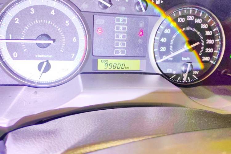 Used Toyota Land Cruiser 2016 4.0L Automatic GX-R Odometer Close Up