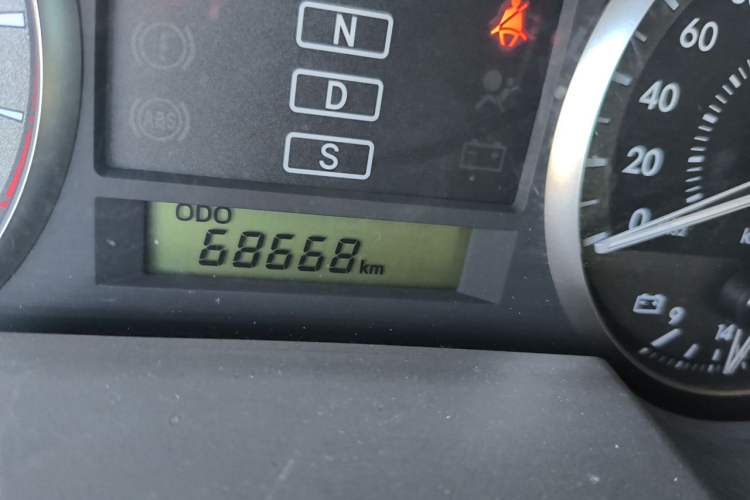 Used Toyota Land Cruiser  Odometer Close Up