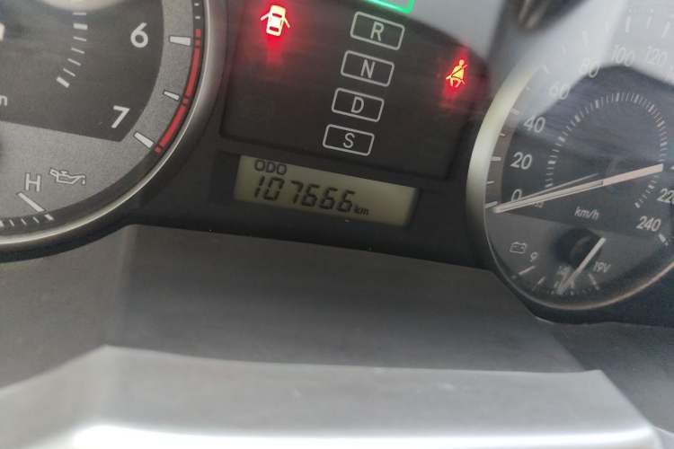 Used Toyota Land Cruiser  Odometer Close Up