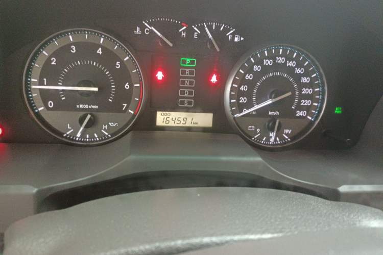 Used Toyota Land Cruiser  Odometer Close Up