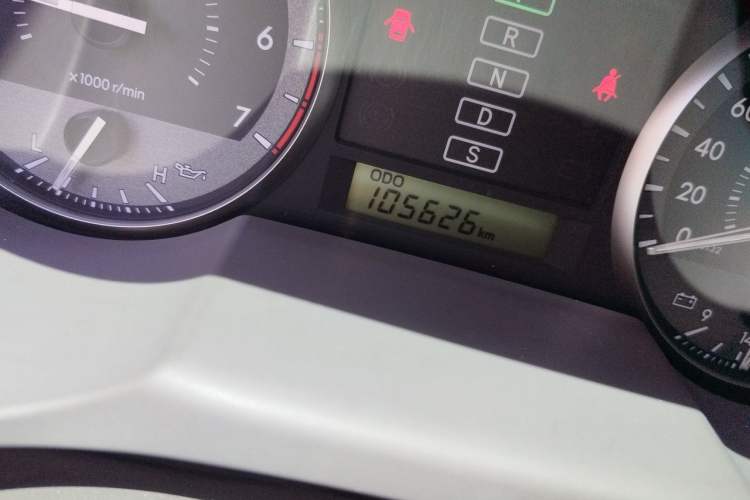 Used Toyota Land Cruiser  Odometer Close Up