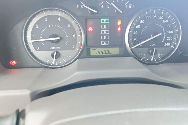 Used Toyota Land Cruiser  Odometer Close Up