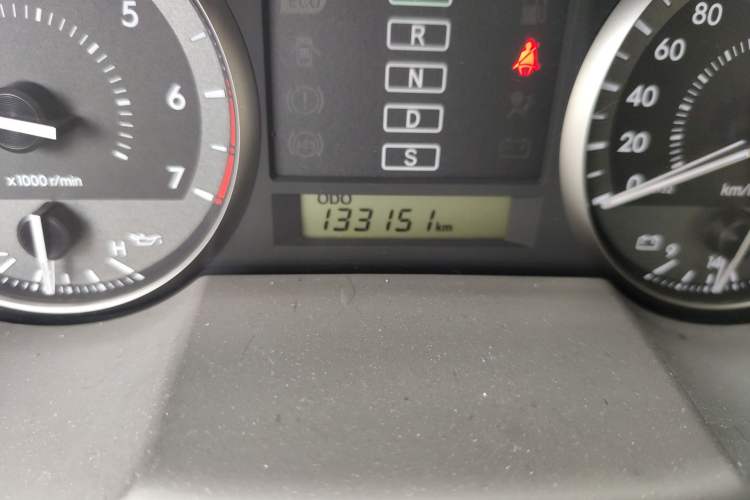 Used Toyota Land Cruiser  Odometer Close Up