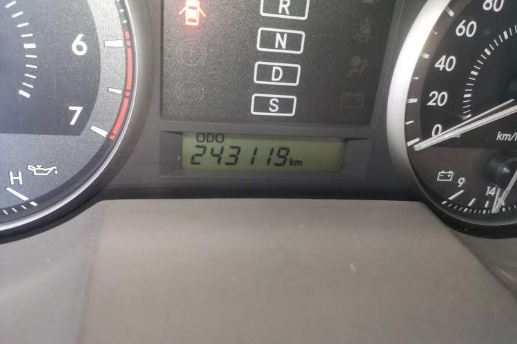 Used Toyota Land Cruiser 2016 4.0L Gasoline 8-Seater Middle East Version Odometer Close Up