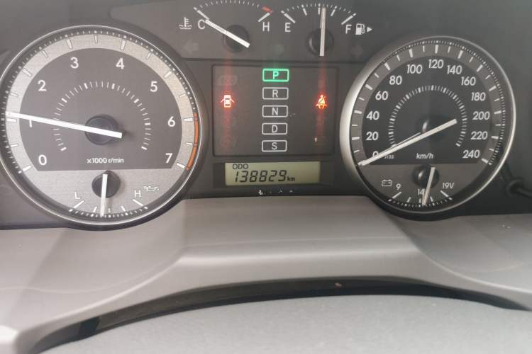 Used Toyota Land Cruiser  Odometer Close Up