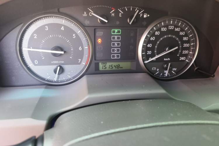 Used Toyota Land Cruiser  Odometer Close Up