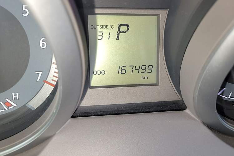 Used Toyota Land Cruiser  Odometer Close Up