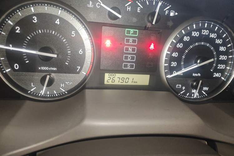 Used Toyota Land Cruiser  Odometer Close Up