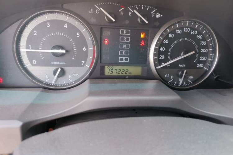 Used Toyota Land Cruiser  Odometer Close Up