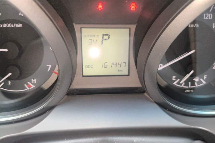 Used Toyota Land Cruiser  Odometer Close Up