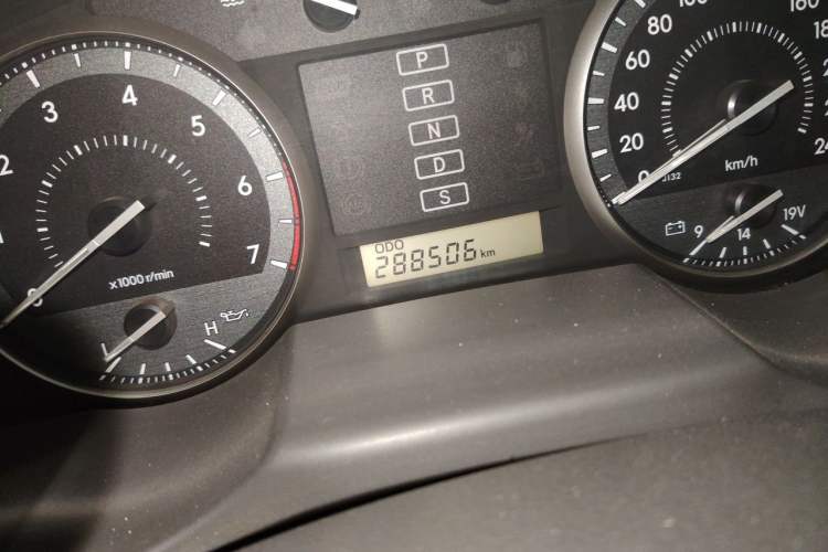Used Toyota Land Cruiser  Odometer Close Up