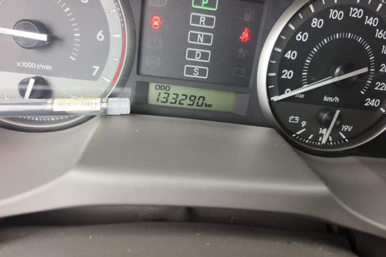 Used Toyota Land Cruiser  Odometer Close Up