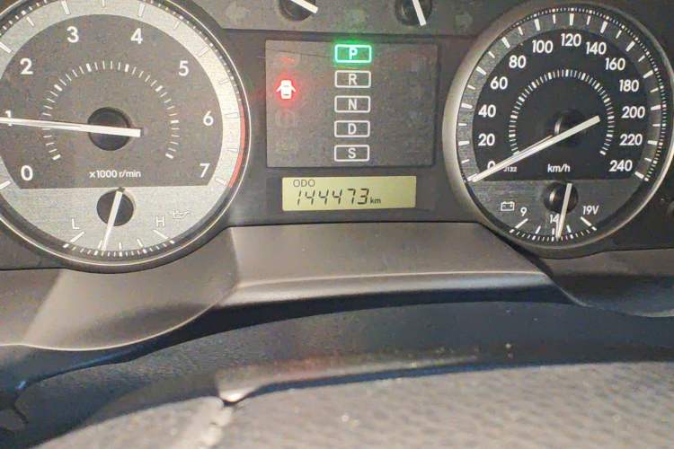 Used Toyota Land Cruiser  Odometer Close Up