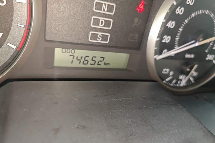 Used Toyota Land Cruiser  Odometer Close Up