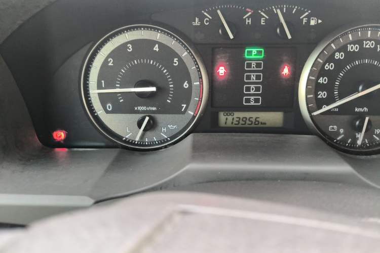 Used Toyota Land Cruiser  Odometer Close Up