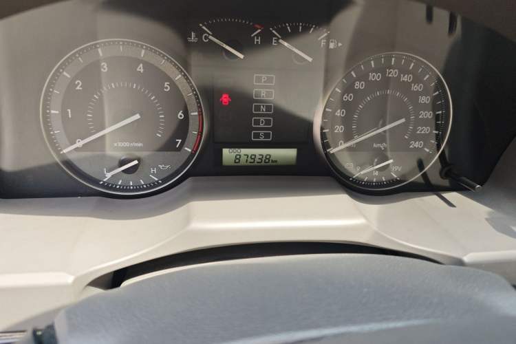 Used Toyota Land Cruiser  Odometer Close Up