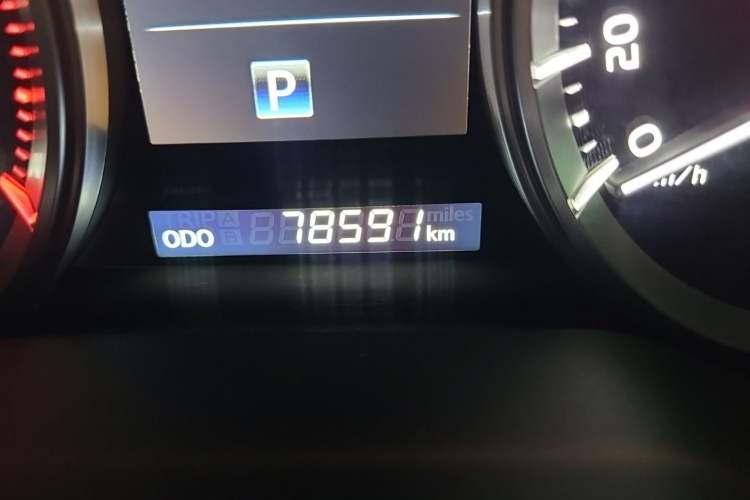 Used Toyota Land Cruiser  Odometer Close Up