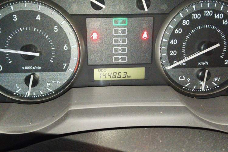 Used Toyota Land Cruiser  Odometer Close Up