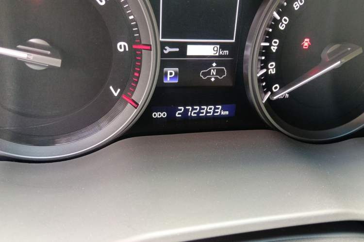 Used Toyota Land Cruiser  Odometer Close Up
