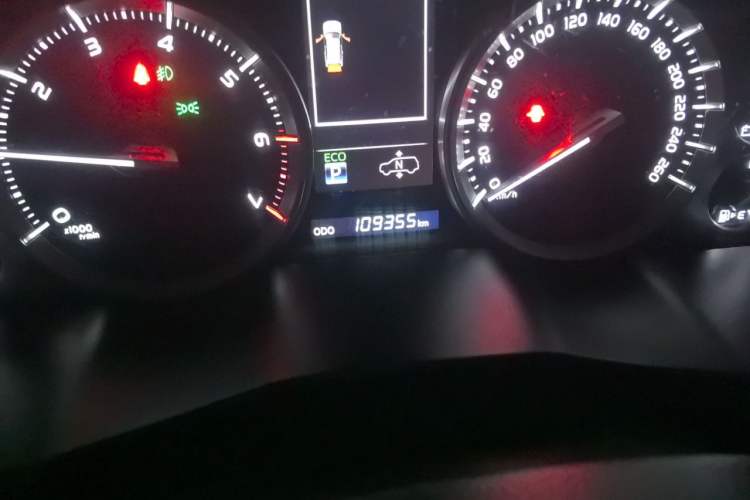 Used Toyota Land Cruiser  Odometer Close Up