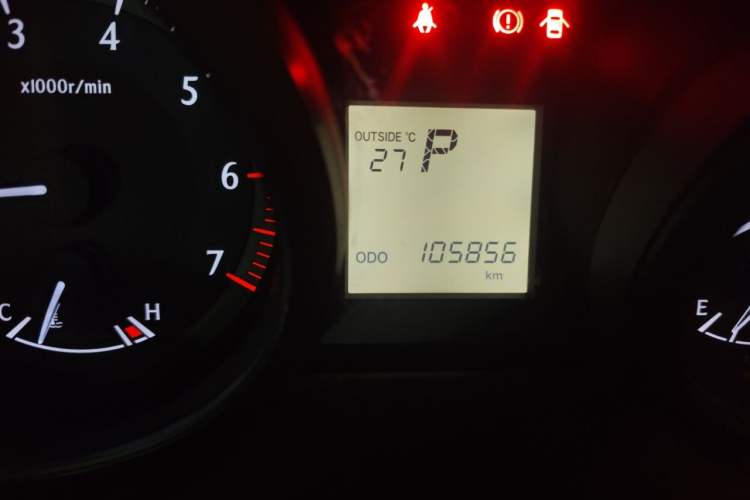 Used Toyota Land Cruiser  Odometer Close Up