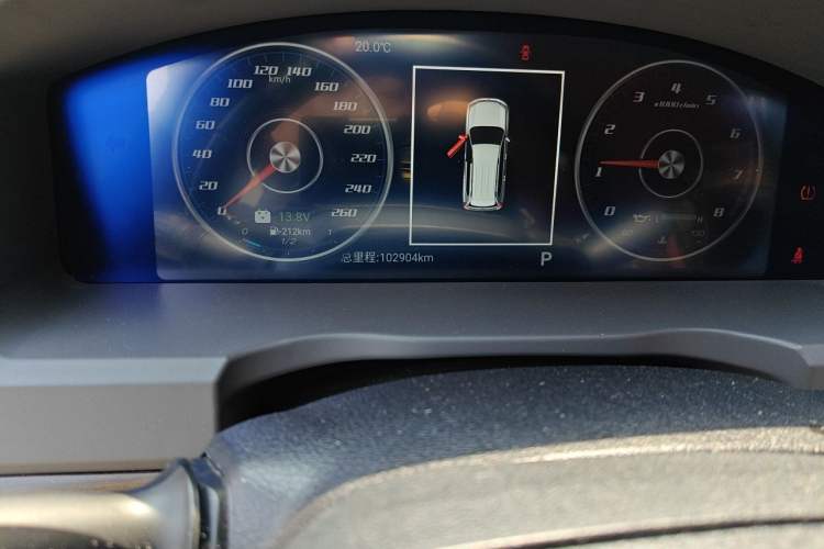 Used Toyota Land Cruiser  Odometer Close Up