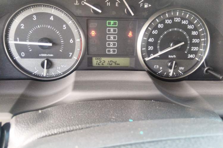 Used Toyota Land Cruiser  Odometer Close Up